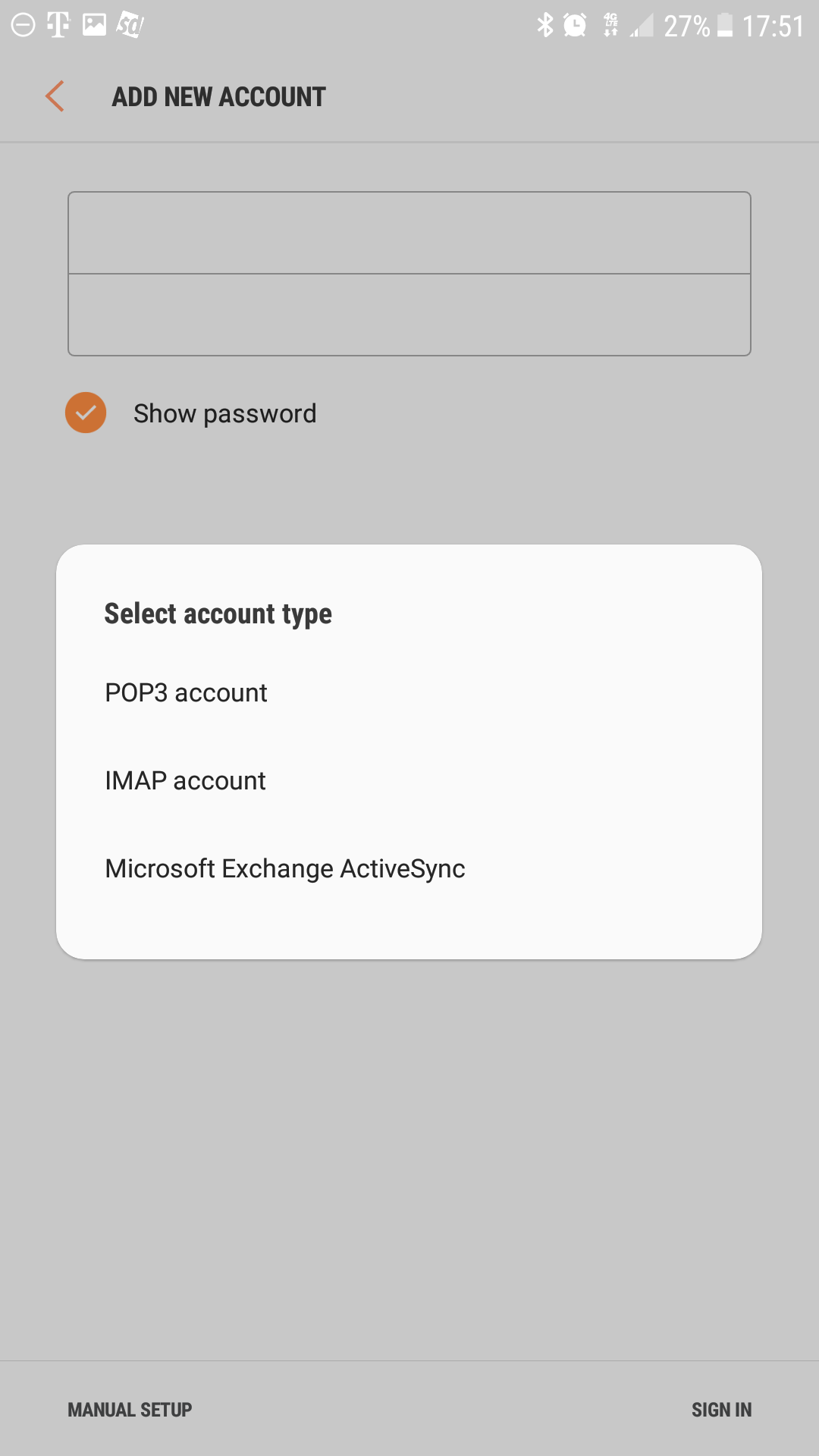 how to set up imap email on android