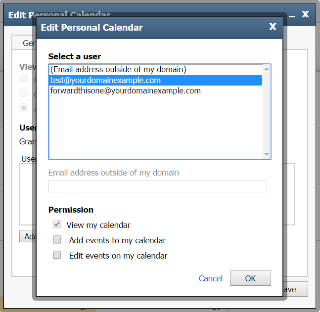 screenshot private email calendar edit in webmail