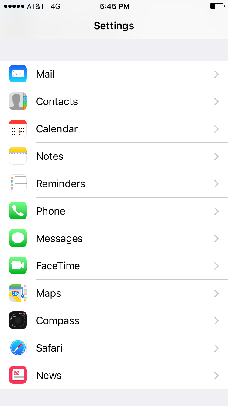 iOS: iPhone (iOS 10 – IMAP)