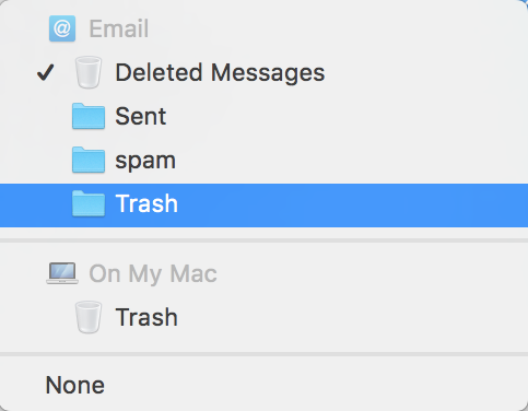 apple mail imap settings