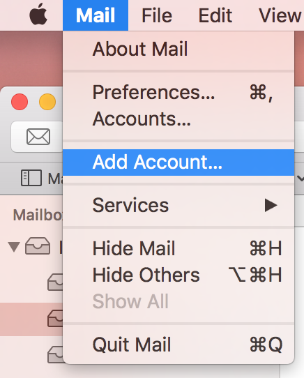 gmail settings for mac mail with el capitan